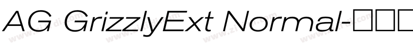 AG GrizzlyExt Normal字体转换 AG GrizzlyExt Normal字体转换